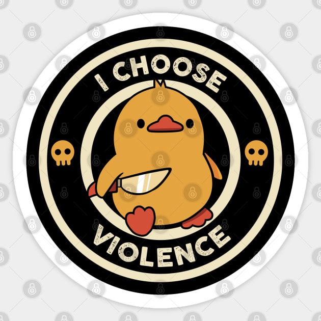 Funny Duck - Violence as Daily Resolution Sticker by SALENTOmadness